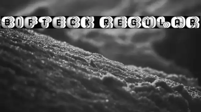 Bifteck Regular Font examples