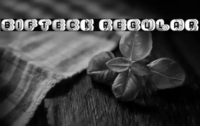 Bifteck Regular Font examples