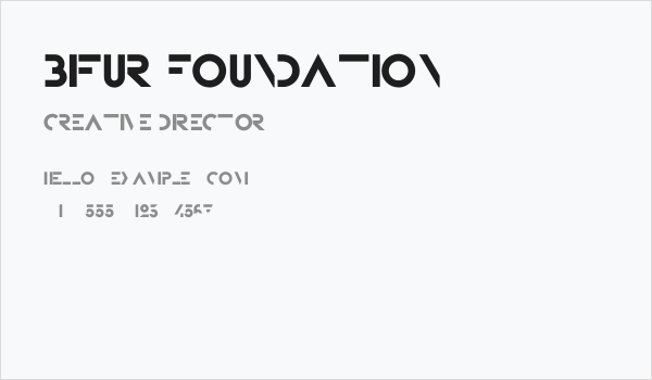 Bifur Foundation Business Card