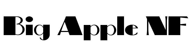 Big Apple NF  font caratteri gratis