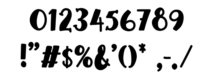 Big Babol Font OTHER CHARS