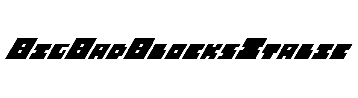 Big Bad Blocks Italic Fonte