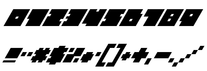 Big Bad Blocks Italic Fonte OUTROS PERSONAGENS