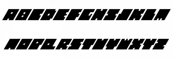 Big Bad Blocks Italic Шрифта ВЕРХНИЙ
