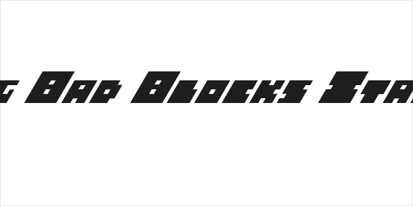 Big Bad Blocks Italic Logo