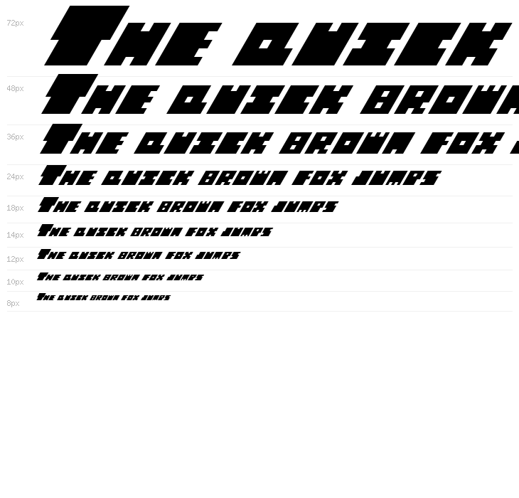 Big Bad Blocks Italic Waterfall