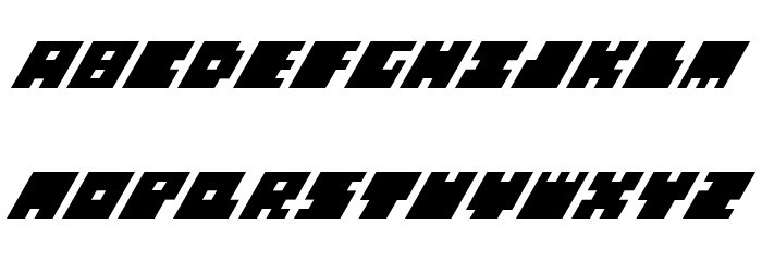 Big Bad Blocks Italic Fonte MINÚSCULAS