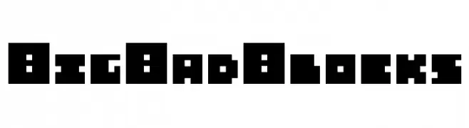 Big Bad Blocks  フリーフォントのダウンロード
