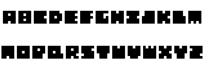Big Bad Blocks Font LOWERCASE