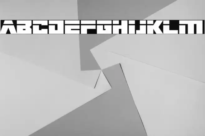 Big Bad Robot Font examples