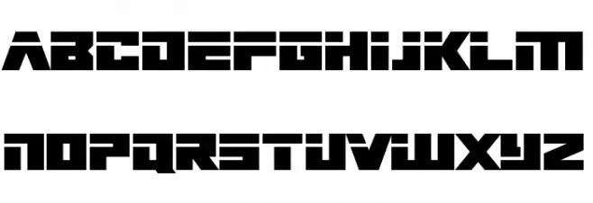Big Bad Robot Schriftart Kleinbuchstaben