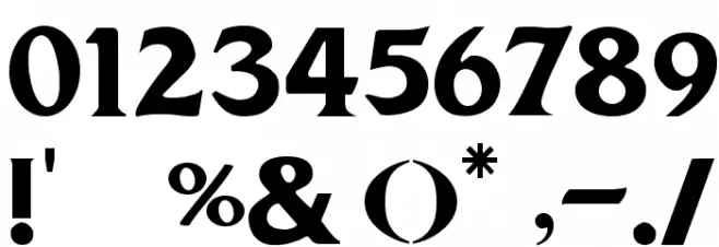 Big Bad Wolf Font OTHER CHARS