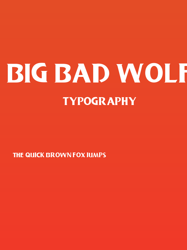 Big Bad Wolf Poster
