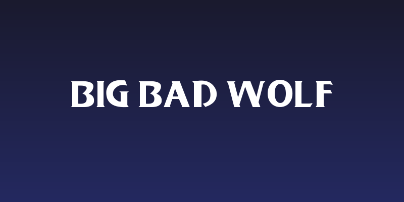 Big Bad Wolf Social Header