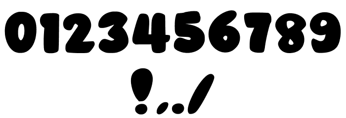 Big Ballon Regular フォント その他の文字