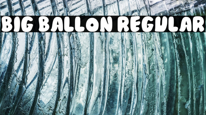 Big Ballon Regular Example 3