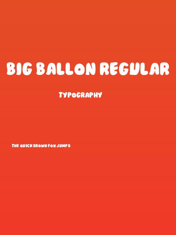 Big Ballon Regular Poster