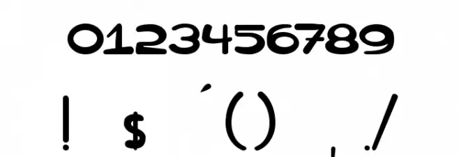 Big Bang Comix Font OTHER CHARS