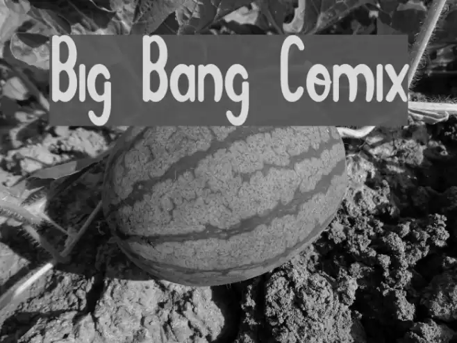 Big Bang Comix Font examples