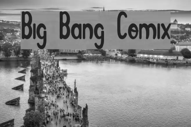 Big Bang Comix Font examples