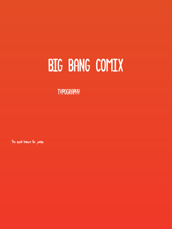 Big Bang Comix Poster