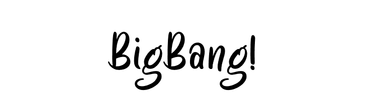 Big Bang!  Fuentes Gratis Descargar
