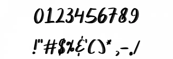 Big Bang Font OTHER CHARS