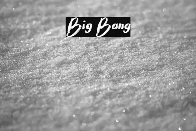 Big Bang Font examples