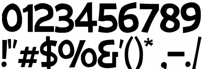 Big Bimbo NC Font OTHER CHARS