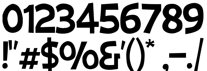Big Bimbo NC Font OTHER CHARS