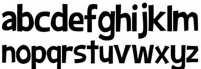 Big Bimbo NC फ़ॉन्ट लोअरकेस