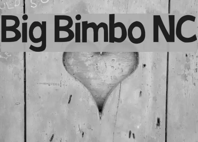 Big Bimbo NC Font examples