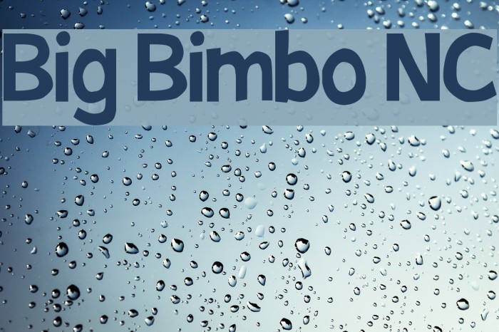 Big Bimbo NC Font examples