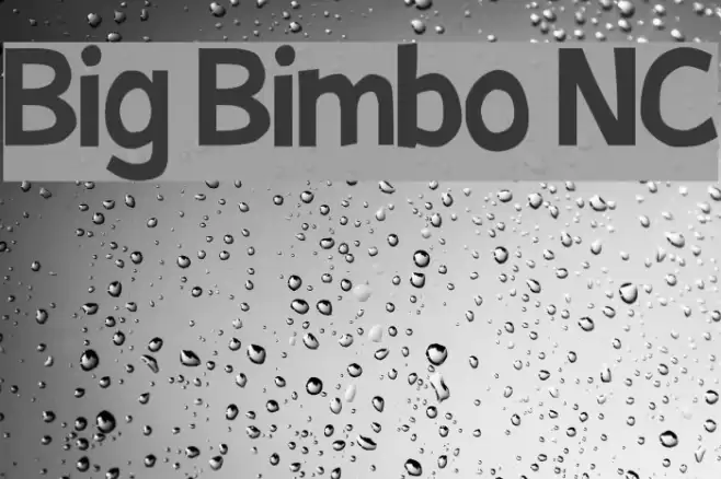 Big Bimbo NC Font examples