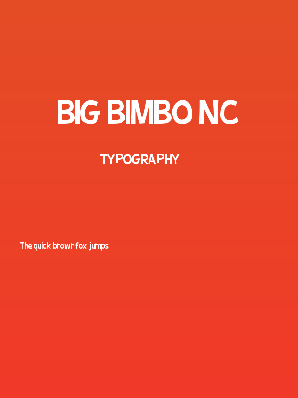 Big Bimbo NC Poster