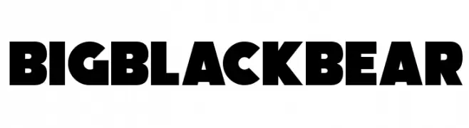 Big Black Bear  Frei Schriftart Herunterladen