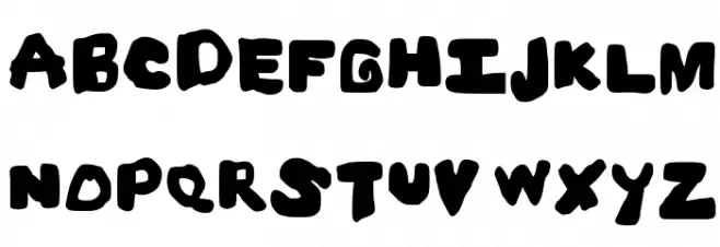 Big Black and Beautiful Medium Font Litere mari