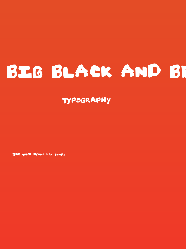 Big Black and Beautiful Medium Poster