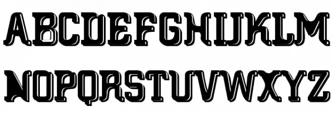 Big Blocko Schriftart Groß