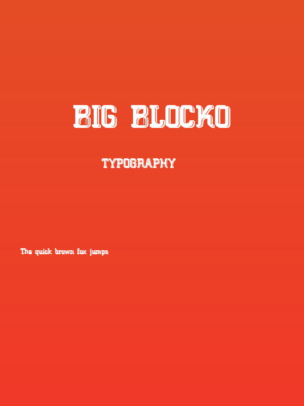 Big Blocko Poster