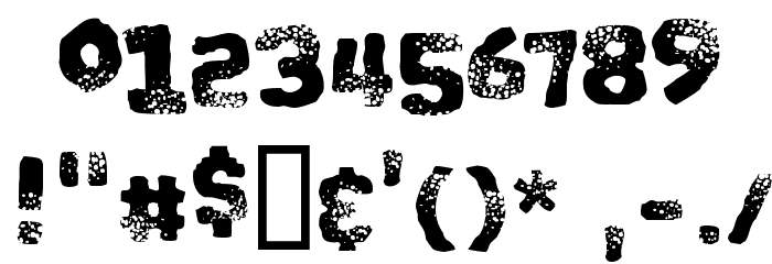 Big Bloke BB Font OTHER CHARS