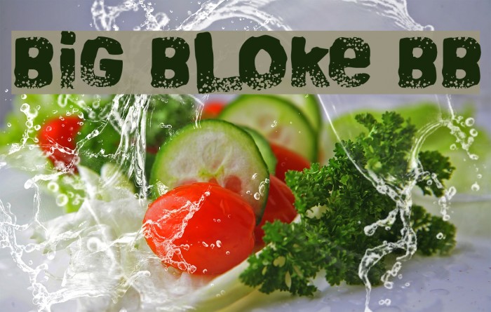 Big Bloke BB Font examples