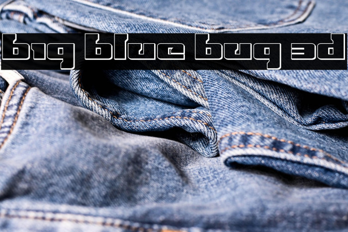 Big Blue Bug 3D Example 2