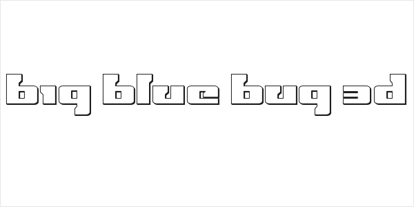 Big Blue Bug 3D Logo