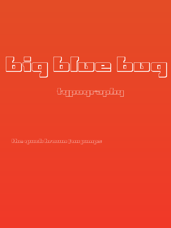 Big Blue Bug 3D Poster