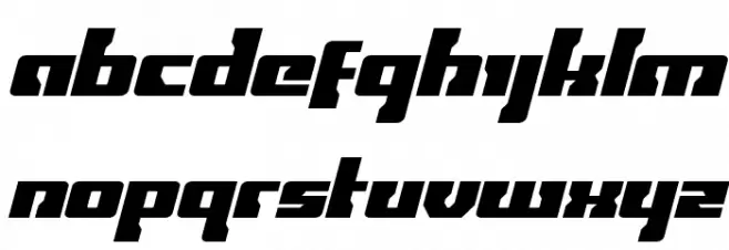 Big Blue Bug Condensed Italic 字体 小写
