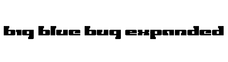 Big Blue Bug Expanded  免费字体下载