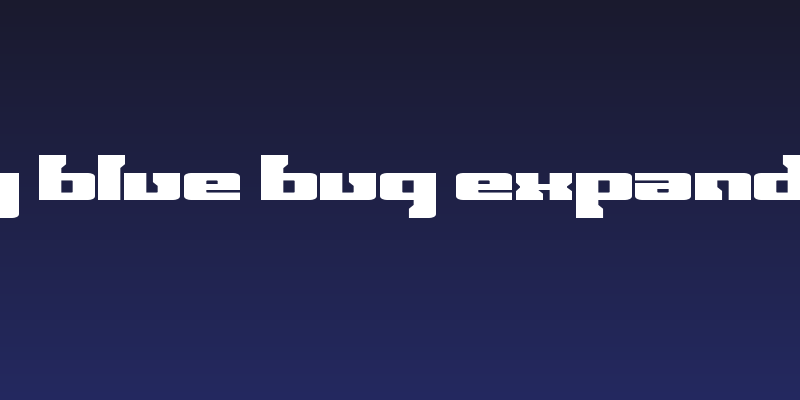Big Blue Bug Expanded Social Header