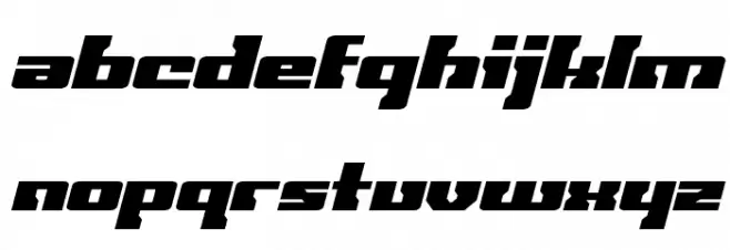 Big Blue Bug Italic フォント 大文字