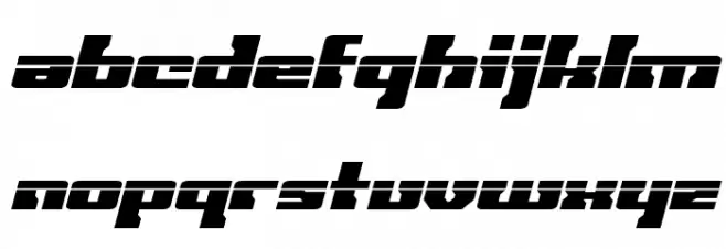Big Blue Bug Laser Italic Schriftart Groß